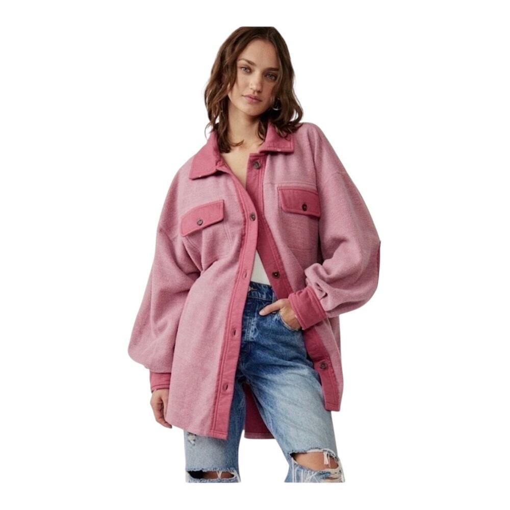 Free People Ruby Jacket Pink Women Medium